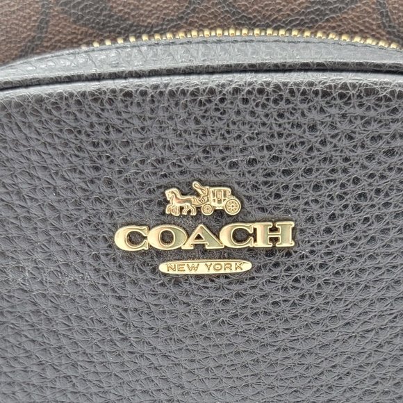 Coach Monogram Court Backpack in Signature Canvas - Picture 2 of 12